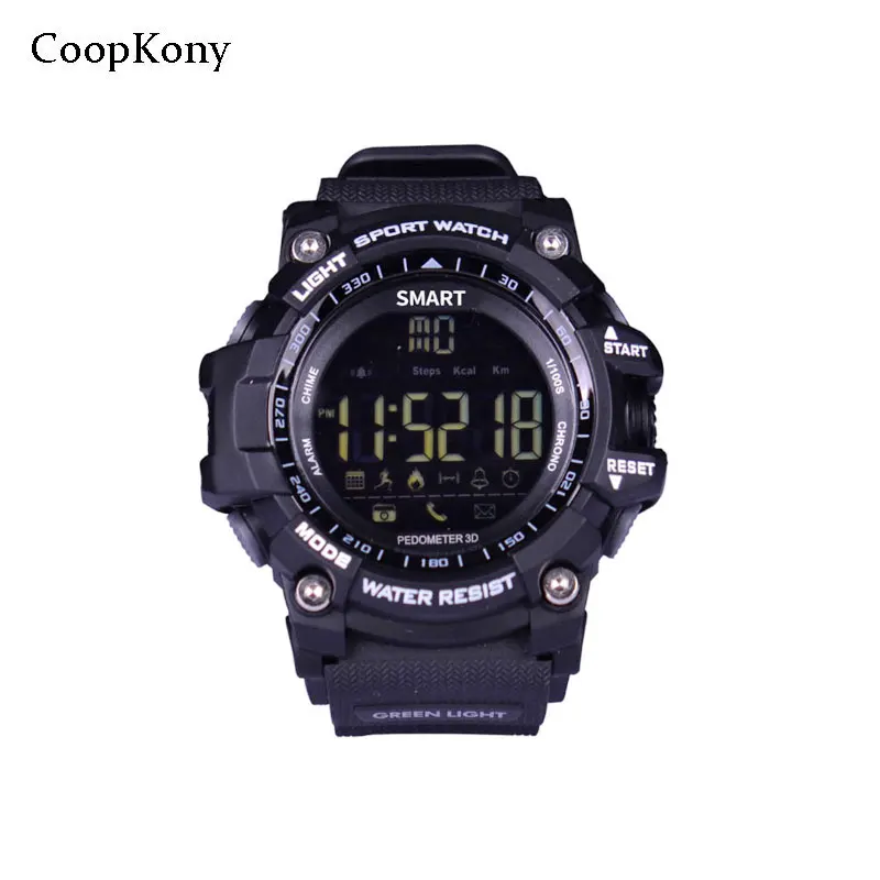 Coopkony Smart Watch Pedometer Smartwatch Call Message Remind Wristwatch Waterproof Men Watches for IOS Android Phone | Электроника