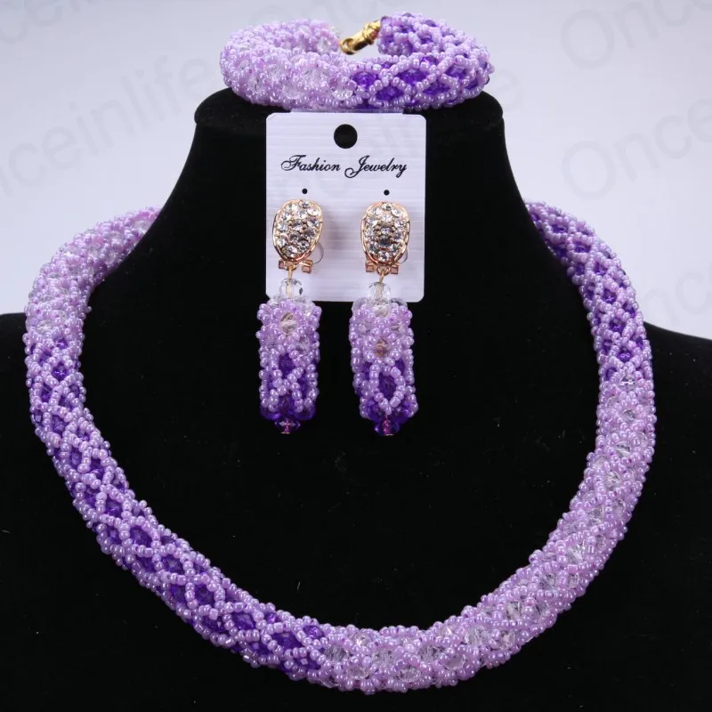 Удивительные африканские бусы Ювелирные наборы для женщин Свадебные в