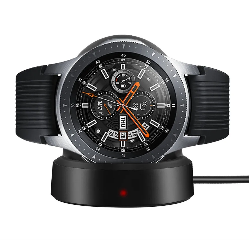 Быстрая зарядка для samsung gear S3 Беспроводная зарядка Galaxy Watch/gear S2/gear спортивные умные часы зарядное устройство с USB кабелем адаптер