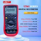 Цифровой мультиметр UNI-T UT61A UT61B UT61C UT61D UT61E, цифровой мультиметр true rms, Измеритель постоянного и переменного тока, компакт-диск с программным обеспечением и функцией хранения данных + подарок
