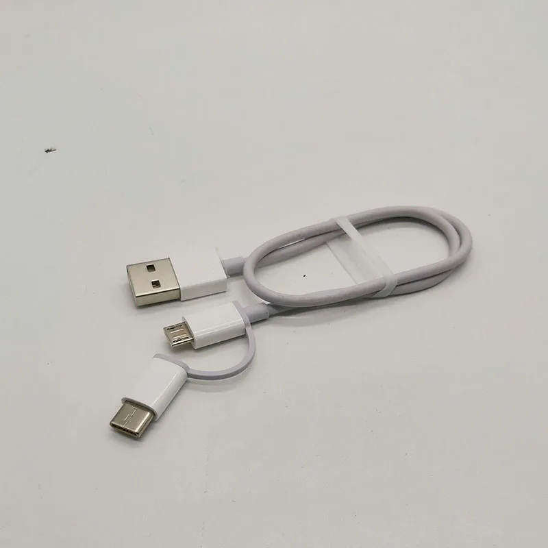 30 см xiaomi 2 в 1 Кабель powerbank mi cro USB типа c для redmi note 7 6 pro mi 8 se lite pro mi x 3 2 s a1 a2 pocophone f1