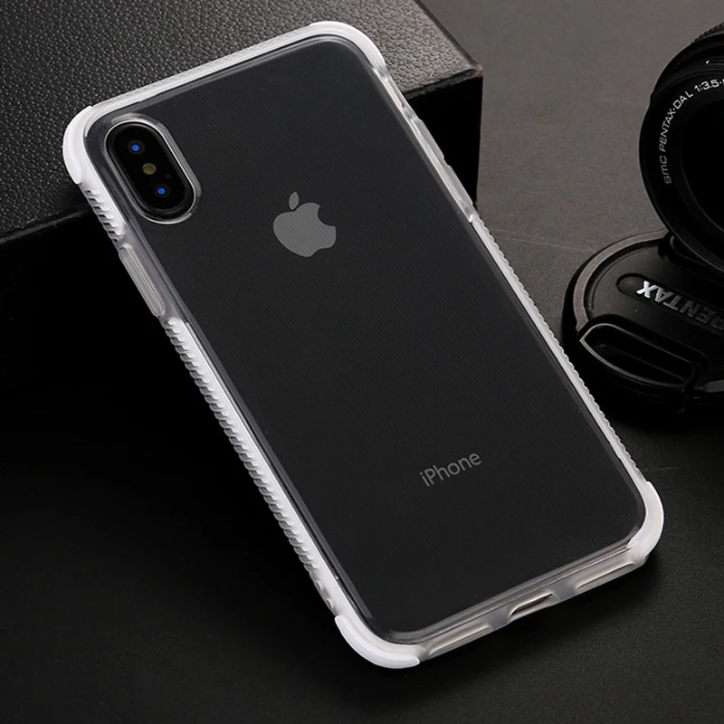 Dual Layers Shockproof Clear Case for iphone X XR XS MAX 10 7 8 6s 6 Plus 6D Gasbag Full body Soft Cover Samsung galaxy S9 |