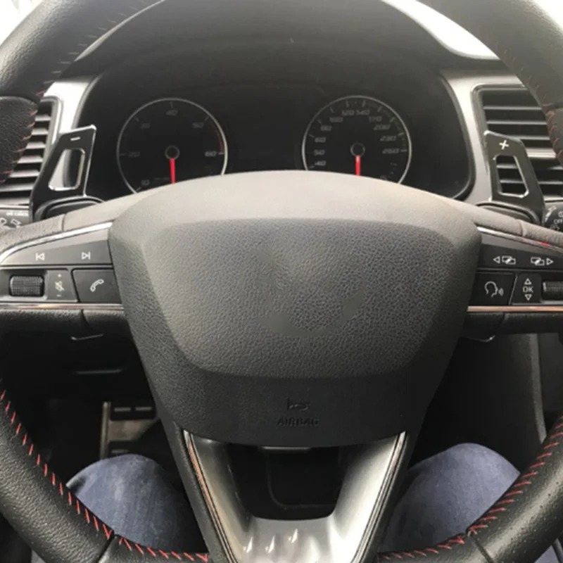 Расширители переключения передач на руле автомобиля с декоративной наклейкой для Seat Alhambra / Ateca / Leon FR / Leon 4 5F и выше.