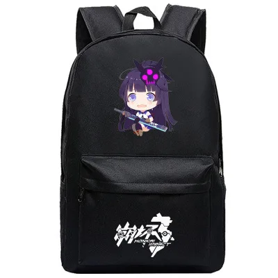 Honkai Impact 3 Печать Backapck Kiana caslana Косплей сумки холщовые школьные сумки для девочек-подростков дорожные сумки через плечо
