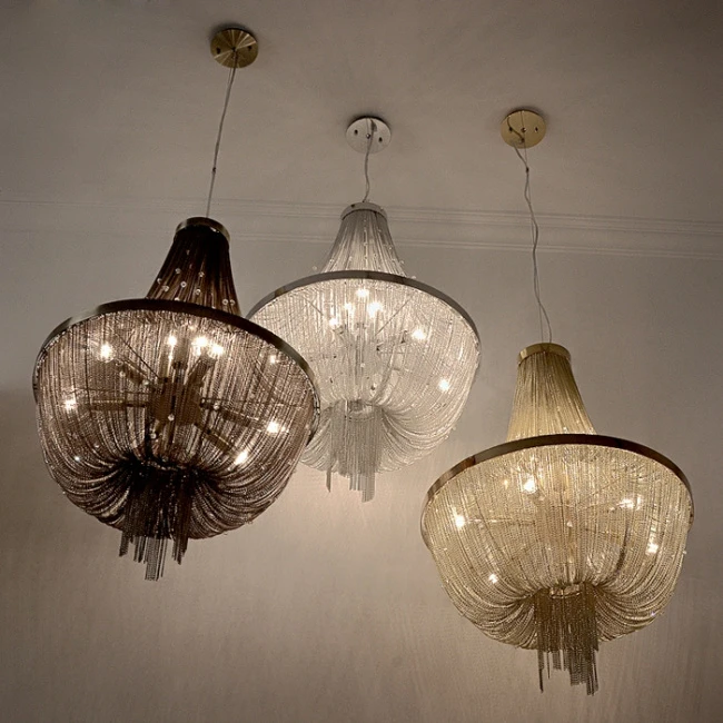 Бесплатная доставка современная люстра алюминиевая с кристаллами Морской поток