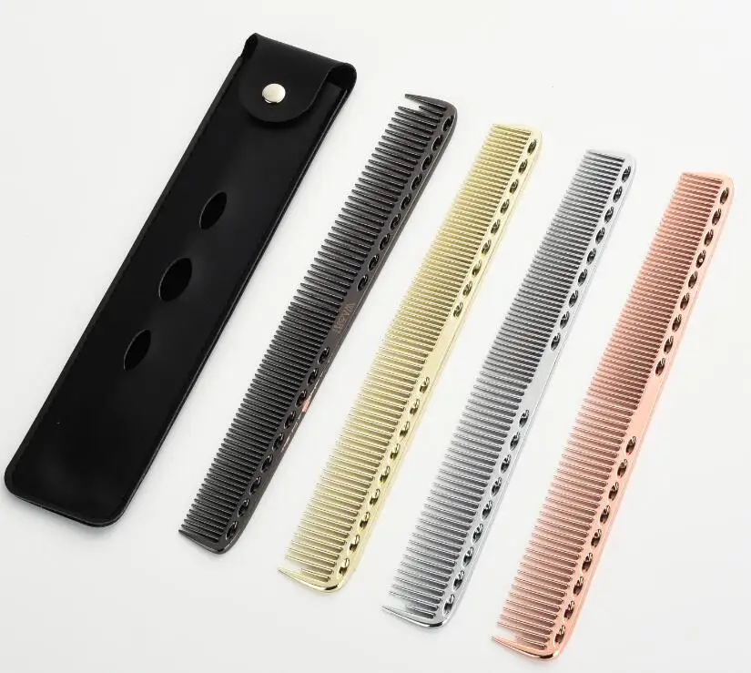 Профессиональные алюминиевые гребни для стрижки волос металлические