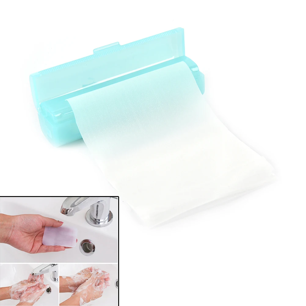 1 шт. пустая коробка + мыльная бумага портативные мыльные хлопья для мытья рук