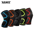 2 шт. Фитнес эластичного нейлона сжатия баскетбольный наколенник время езды на велосипеде, бега поддержка колена для спорта на подтяжках с длинными рукавами волейбол