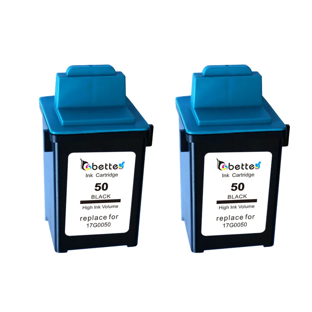 

2PK,Ink Cartridges for Lexmark 50 17G0050 ColorJet Printer Z12 Z22 Z32 Z705 P707 Z715 P3150 Compaq InkJet IJ600 Lenovo 5110 6110