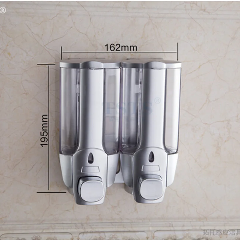 Настенный дозатор для жидкого мыла с двойной ручкой|shampoo box|soap dispenserliquid soap dispenser |