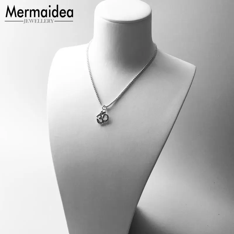 Религиозный буддистский Подвески OM модные ювелирные изделия посеребренный