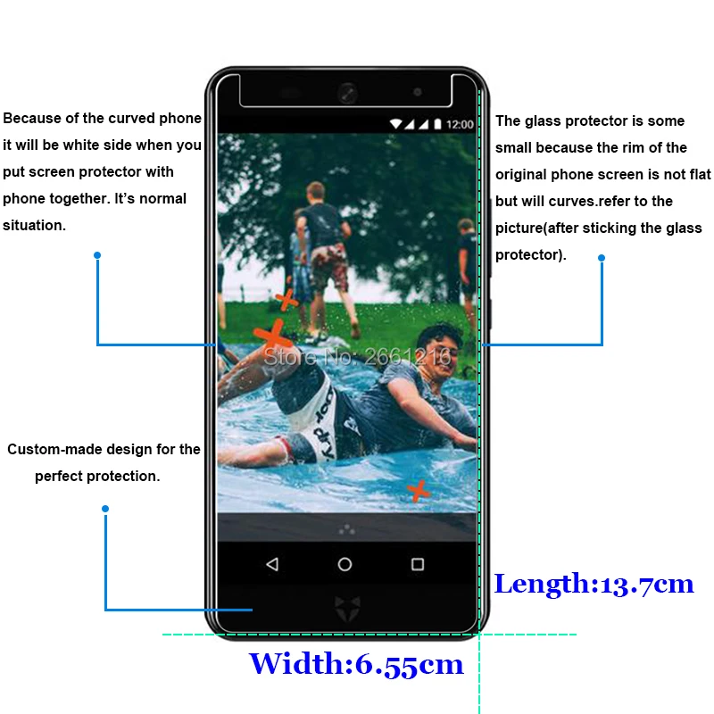 Закаленное стекло 9H 2.5D для Wileyfox Swift2 Премиум Защитная пленка экрана Swift 2 / + Plus 5 0