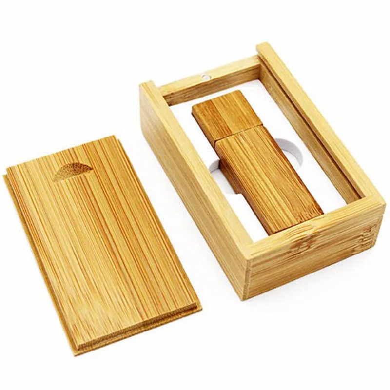 Carbonized bamboo JASTER деревянный бамбук+ коробка USB флэш-накопитель Флешка 64 ГБ 16 ГБ 32 ГБ карта памяти USB creativo персональный подарок(более 10 шт бесплатный логотип - Цвет: Carbonized bamboo