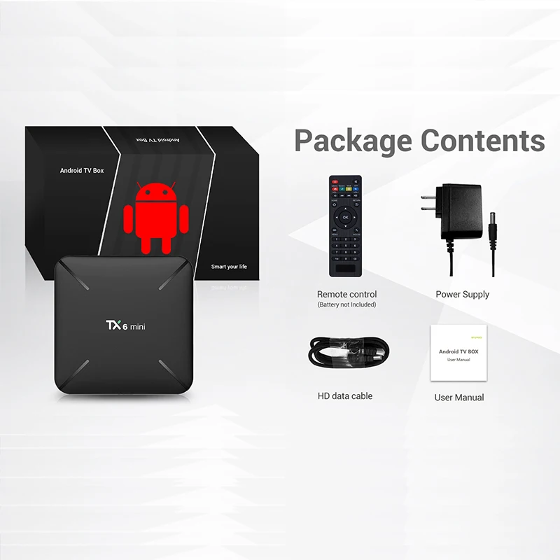 DQiDianZ TX6mini Android 9,0 Смарт ТВ приставка Allwinner H6 четырехъядерный ALICE UX HDR 4K двойной Wifi Google плеер TX6 мини приставка