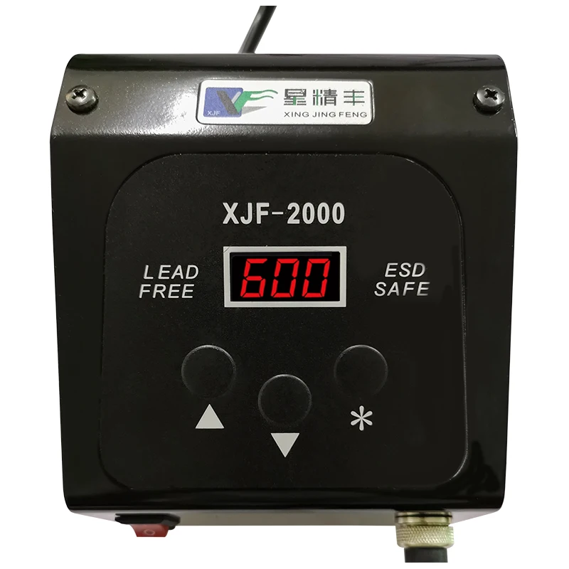 XJF2000 90 Вт DC цифровая Бессвинцовая паяльная станция высокочастотная Eddy Регулируемая температура тока