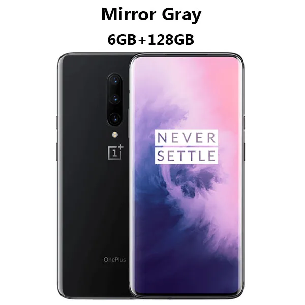 MirrorGray 6GB 128GB Мобильный телефон OnePlus 7 Pro, 6 ГБ, 128 ГБ, Восьмиядерный процессор Snapdragon855, 6,67 дюймов, 3120x1440 p, полноэкранный экран, 3 камеры, NFC, 19,5 мА/ч - Цвет: MirrorGray 6GB 128GB