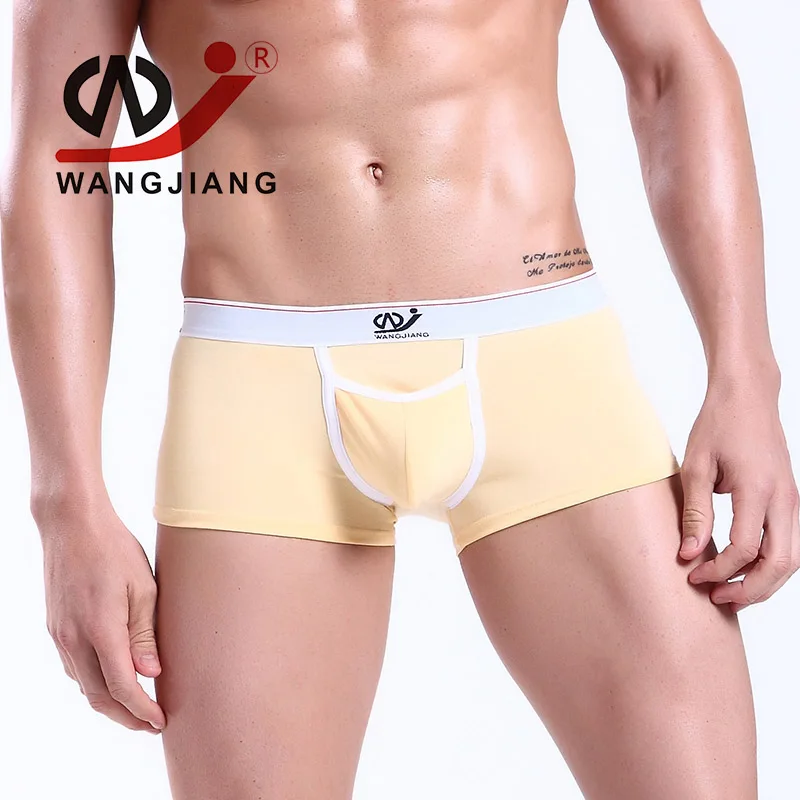 2008 PJ skincolor Сексуальные мужские трусы-боксеры cueca Siamese, модальное Мужское нижнее белье, мужские Трусы Calzoncillos, прозрачные мужские трусы-боксеры 2008 PJ - Цвет: 2008 PJ skincolor