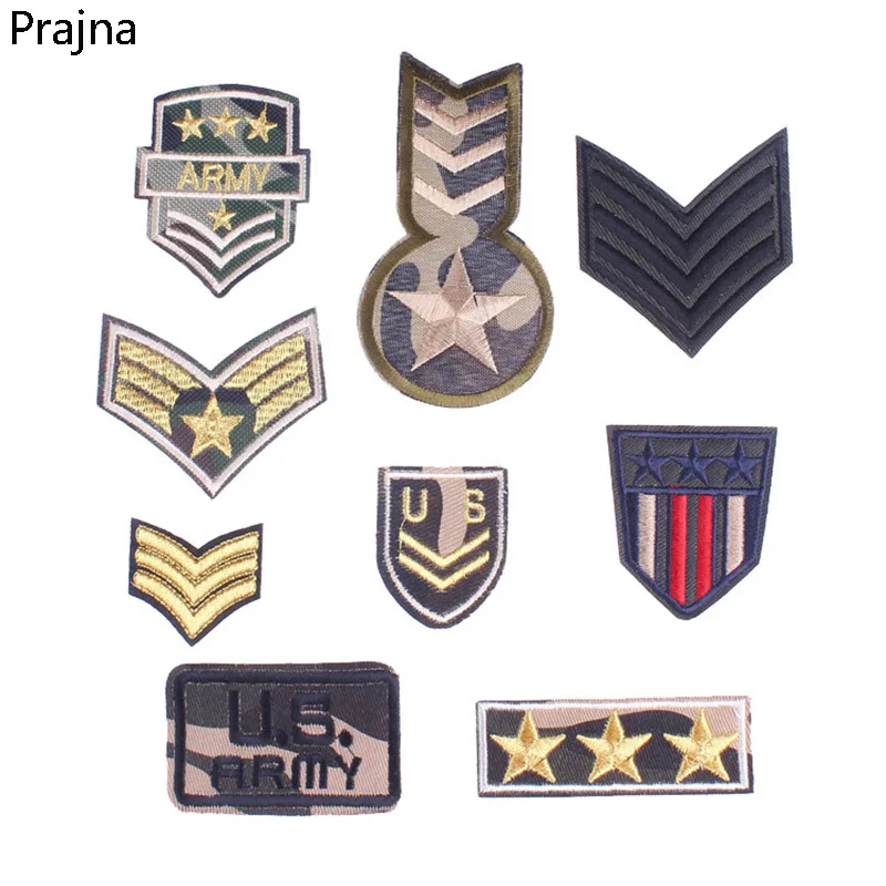 Военная нашивка Prajna тактические армейские нашивки с термоклеем Байкерская