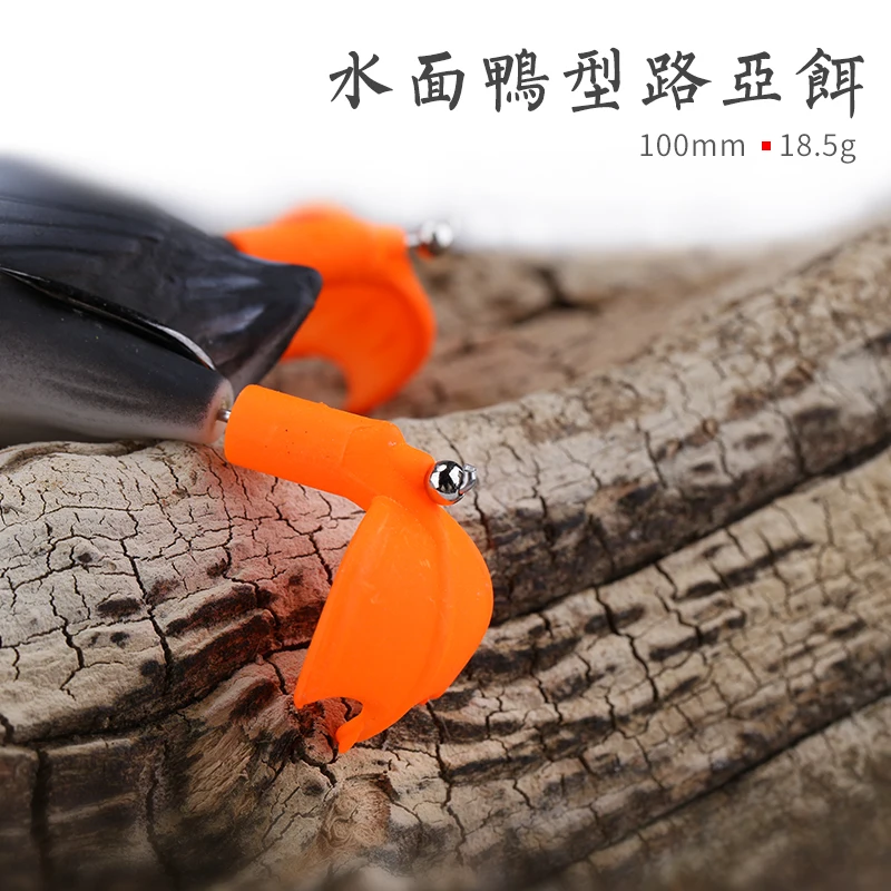 TSURINOYA Новинка Мягкая рыболовная искусственная утка 10 см 18 5 г верхняя вода 3D