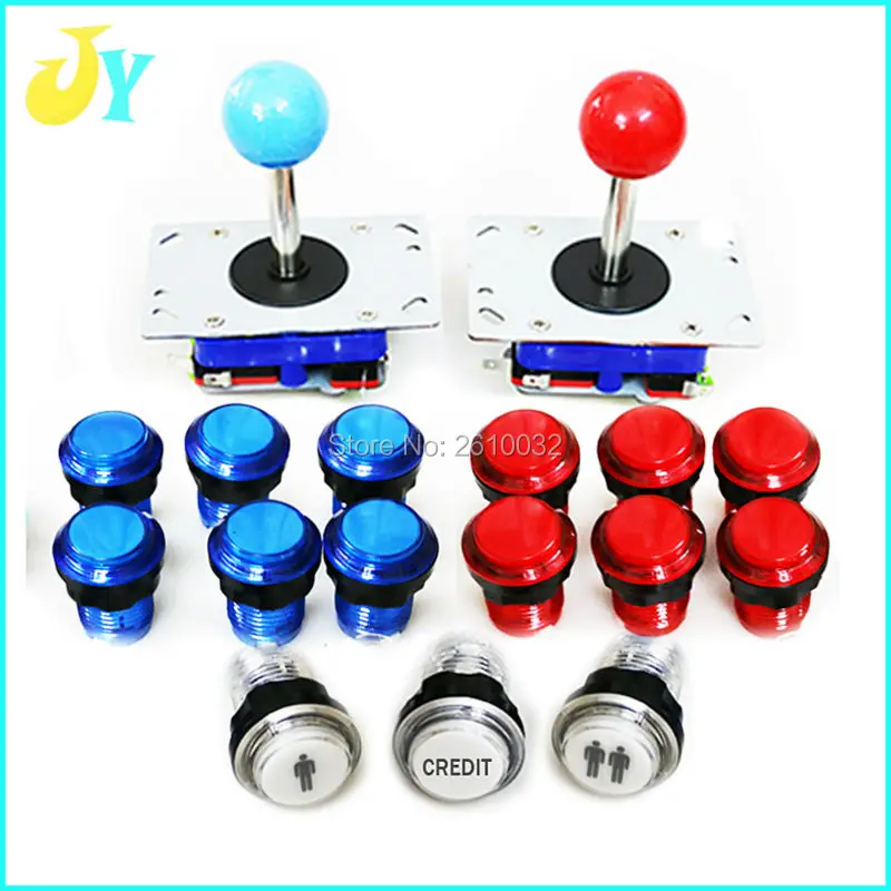 HAPP style & ZIPPY 4/8 way аркадный джойстик с 1P 2P Кредитная аркадная кнопка для JAMMA MAME Raspberry PI