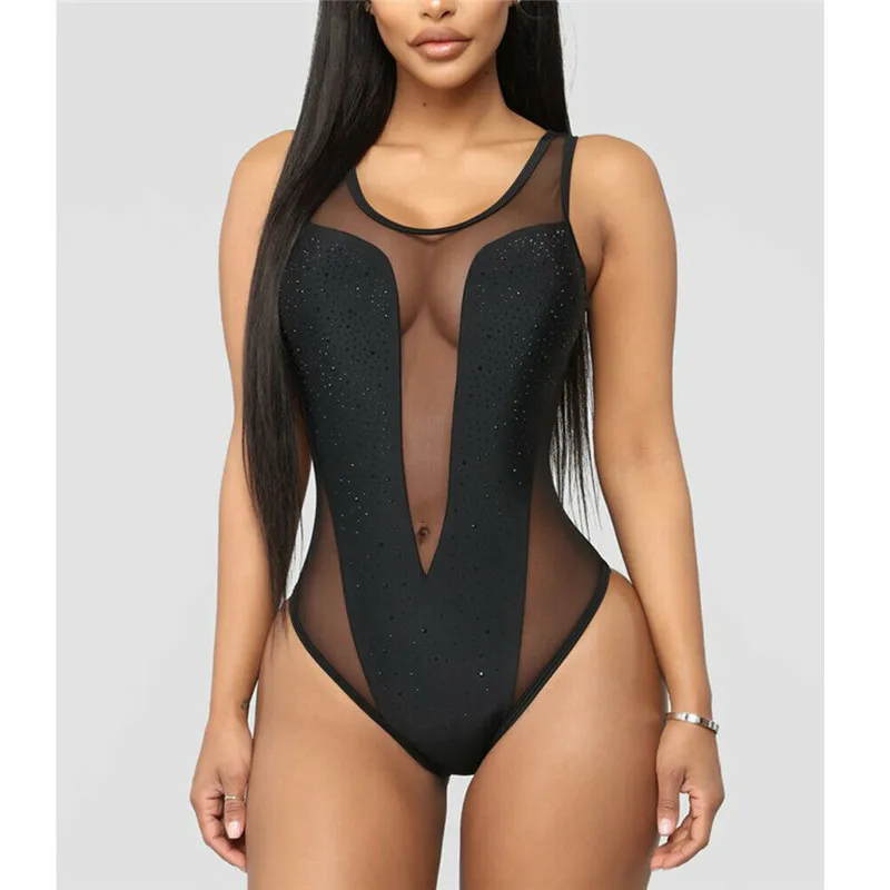 2019 Новый Для женщин Одна деталь женский купальник монокини с мягкими чашечками