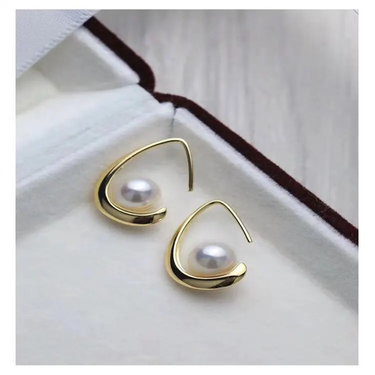 Простые серьги из серебра S925 пробы, крючки для женщин, сделай сам, серьги-гвоздики, компоненты, жемчужные ювелирные изделия, 3 пар/лот