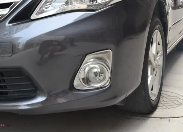 Хромированные Противотуманные фары Крышка лампы для Toyota Corolla 2008 2009 2010 2011 Gen ALTIS