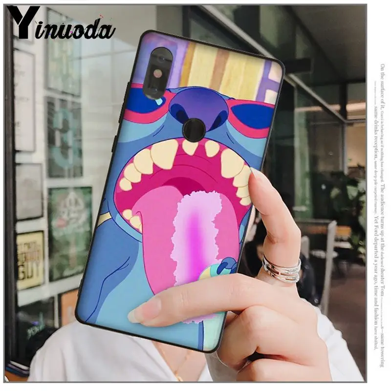 Yinuoda милый стежок черный ТПУ Мягкий силиконовый чехол для телефона Redmi 5 plus Note 4 4X