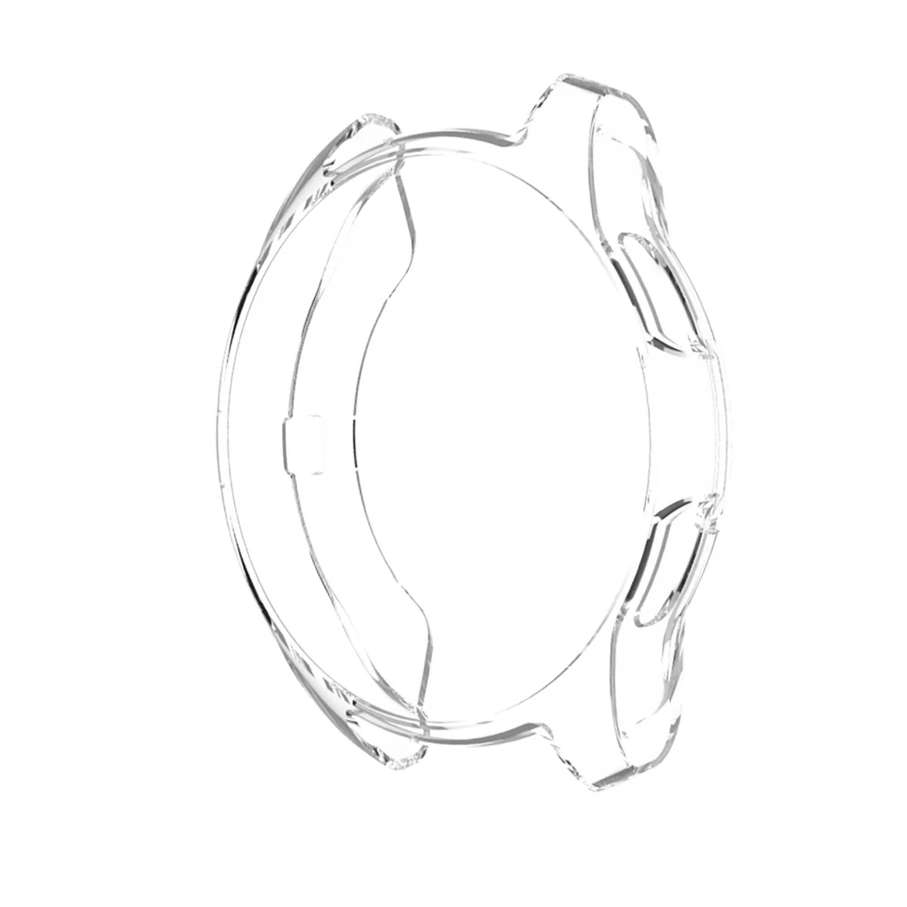 Clear 42mm Модный Цветной чехол с покрытием для часов samsung Galaxy Watch 42 мм 46 мм, защитный чехол, тонкий мягкий чехол из ТПУ с краями, бампер, аксессуары - Цвет ремешка: Clear 42mm
