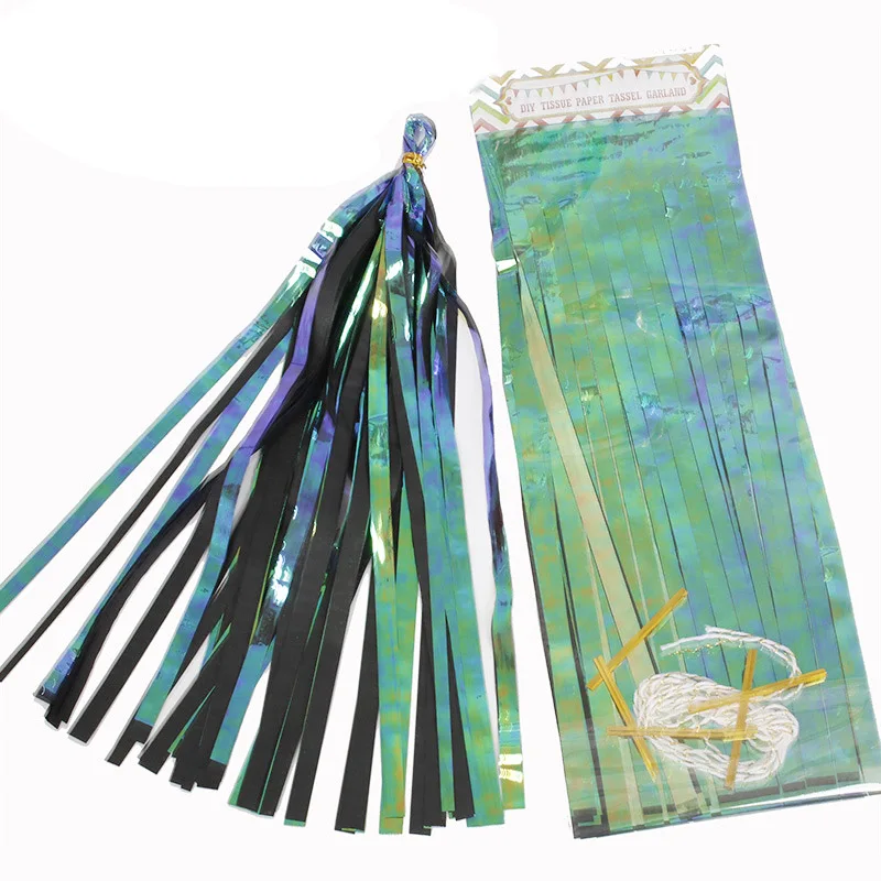 5 шт. Радуга Цвет Переливающаяся бумага с витым орнаментом из венков Свадебная