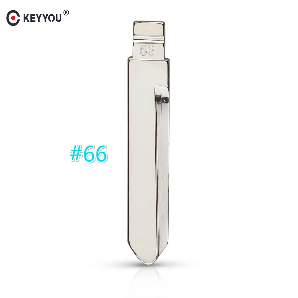 

KEYYOU Middle Slot NO.66 Key Blade For BYD F0 Flip Remote Key Blank Blade 66#