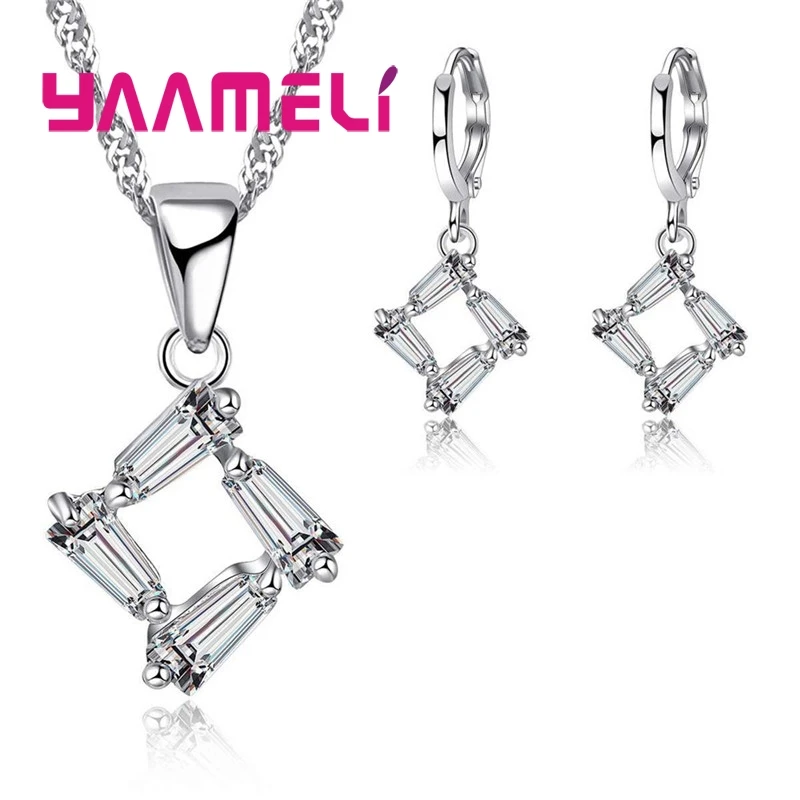 Женский ювелирный комплект из колье и серёг серебра 925 пробы|jewelry sets|jewelry sets for