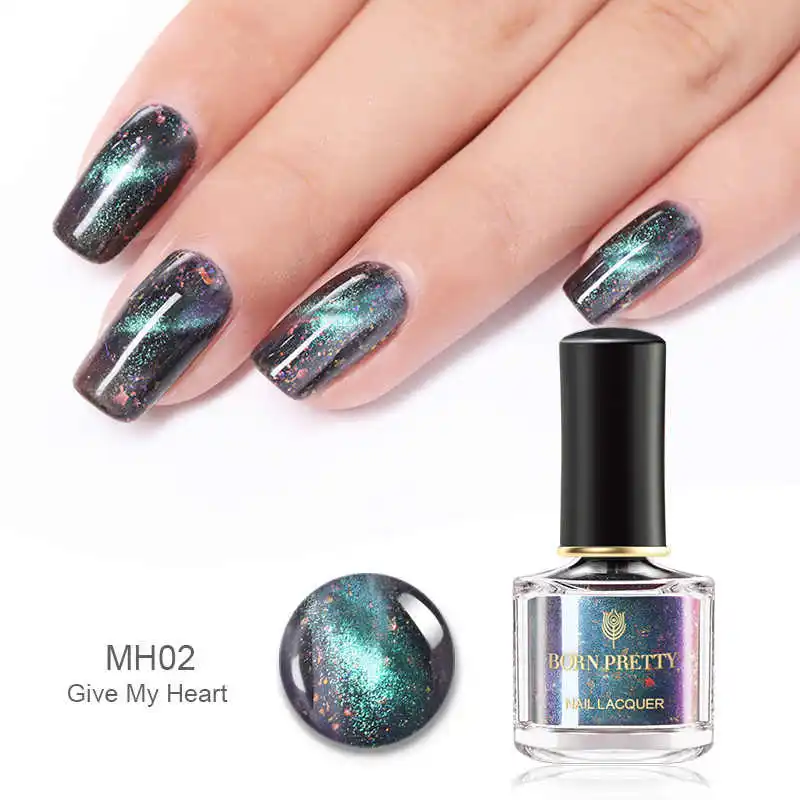 BP-MH02 BORN PRETTY 3D Магнитный Блестящий лак для ногтей 6 мл голографический лак для глаз хамелеона кота - Цвет: BP-MH02