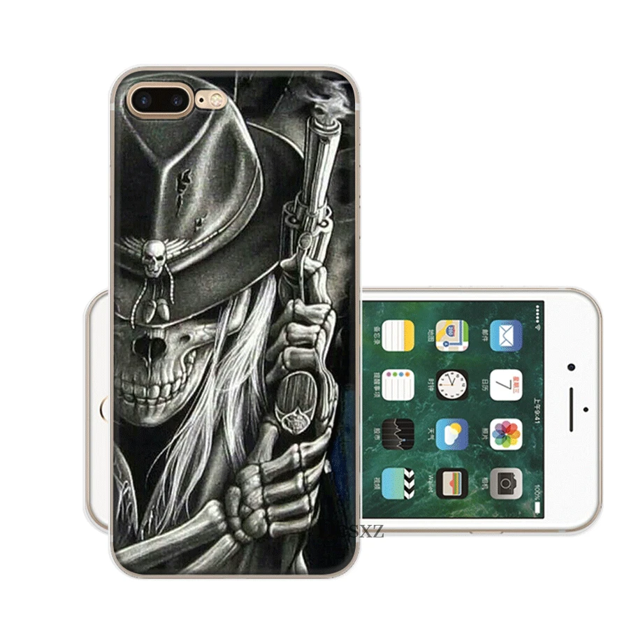 H11 Мобильный твердый корпус для телефона чехол для iPhone 11 Pro X XR XS Max iPhone 6 6s 7 8 Plus 5 5S SE чехол череп - Цвет: H11