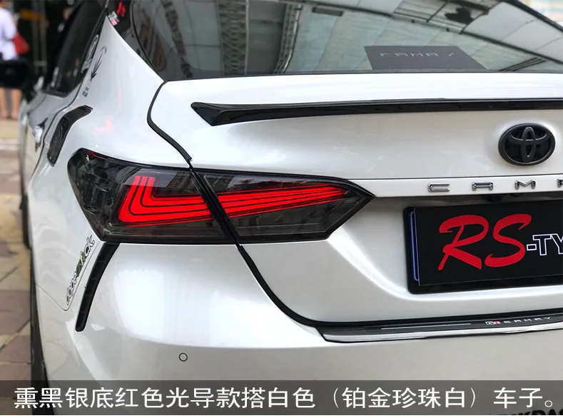 Автомобильный Стайлинг для Toyota Camry задние фонари Camry светодиодный задний фонарь DRL+ Динамический сигнал поворота+ тормоз+ задний фонарь заднего хода 4 шт