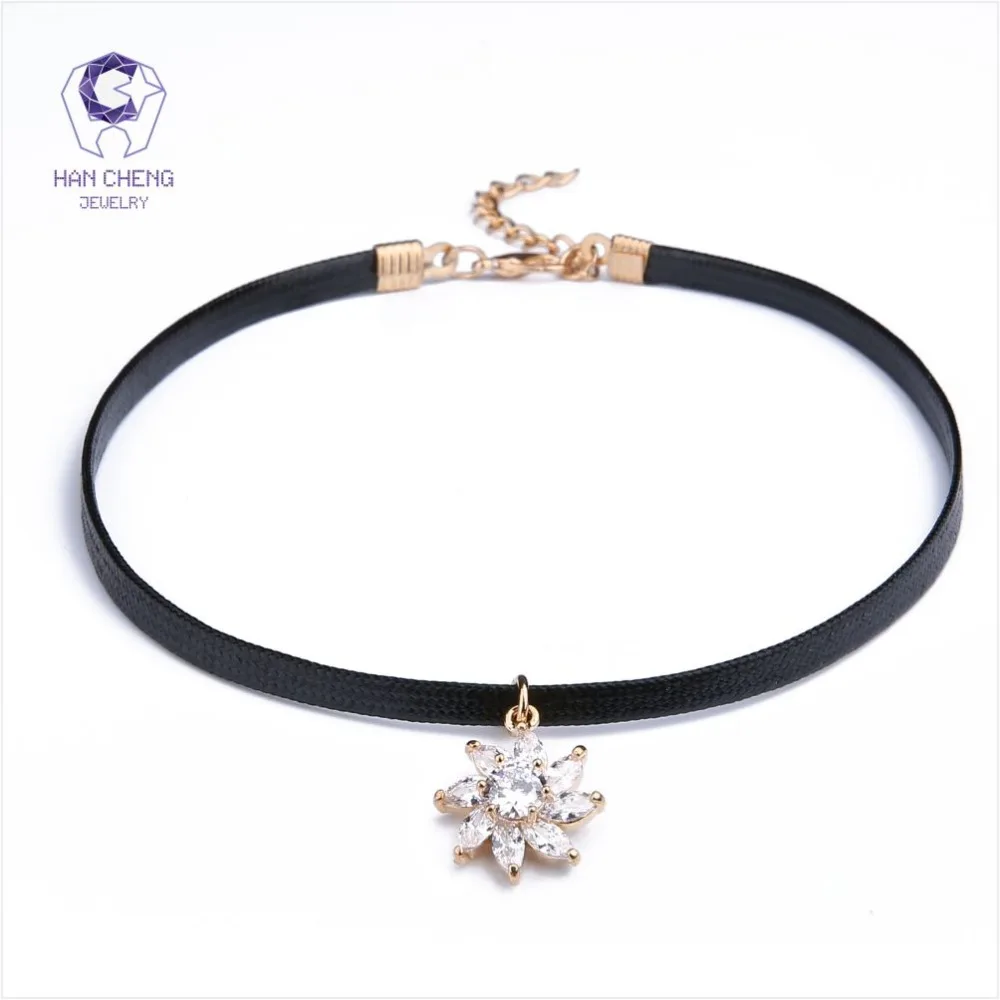 HanCheng Новая мода Роскошная золотая металлическая подвеска в виде циркониевого