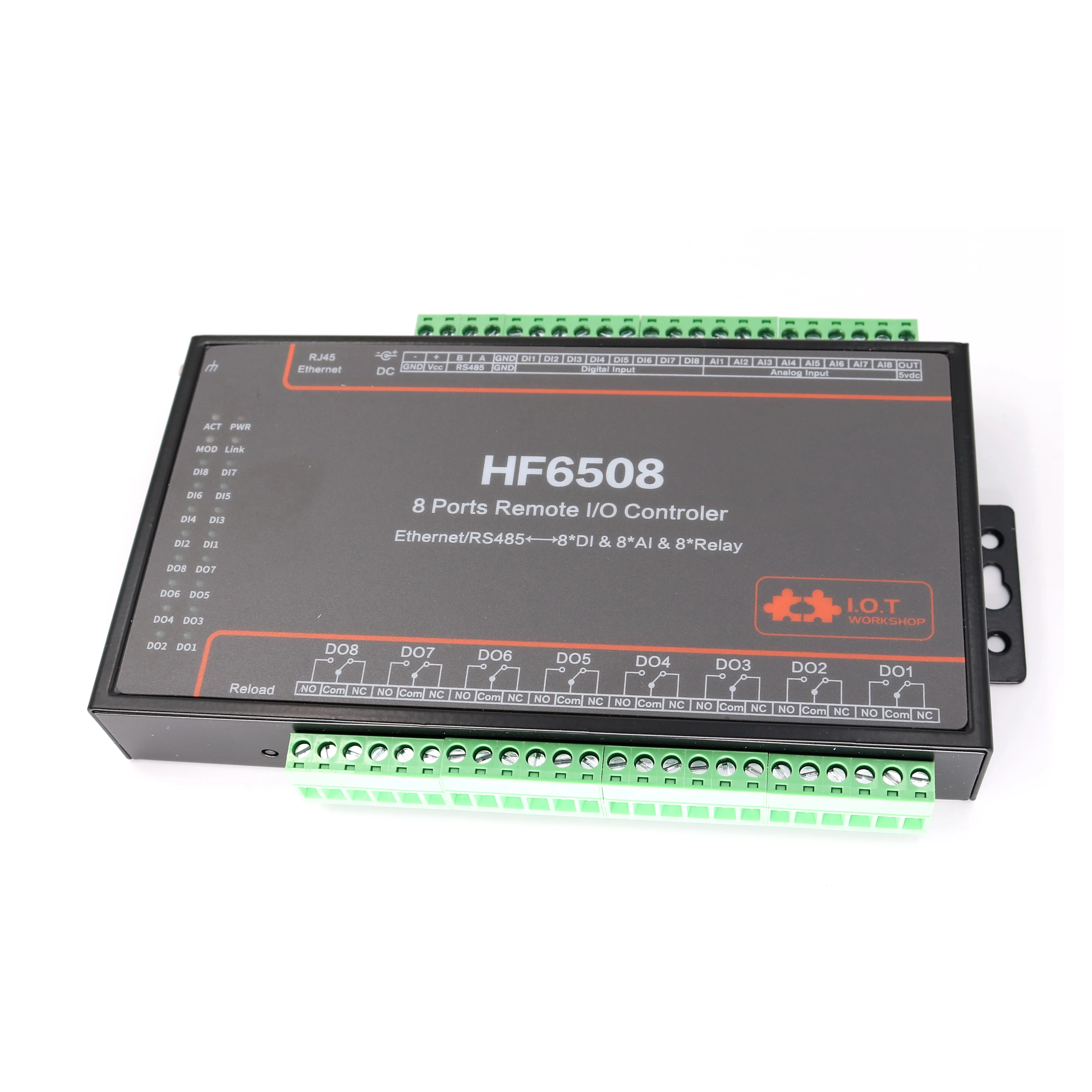 8 полосный дистанционный контроллер ввода/вывода Ethernet/RS485 8CH цифровой аналоговый