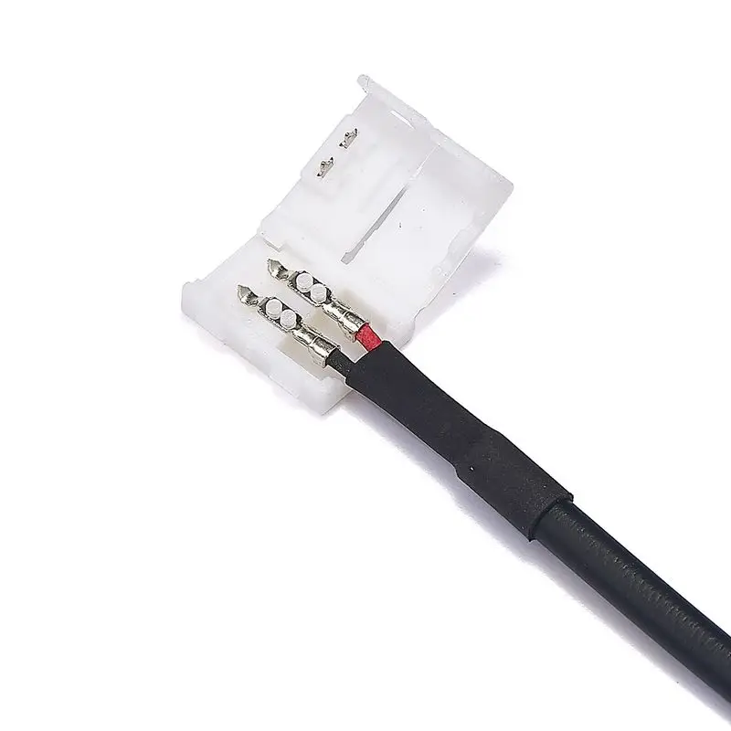 8 мм 10 мм 2 контактный разъем 5,5*2,1 мм DC 12V разъем кабель провода адаптеры для SMD 3528 2835 один Цвет Светодиодные ленты