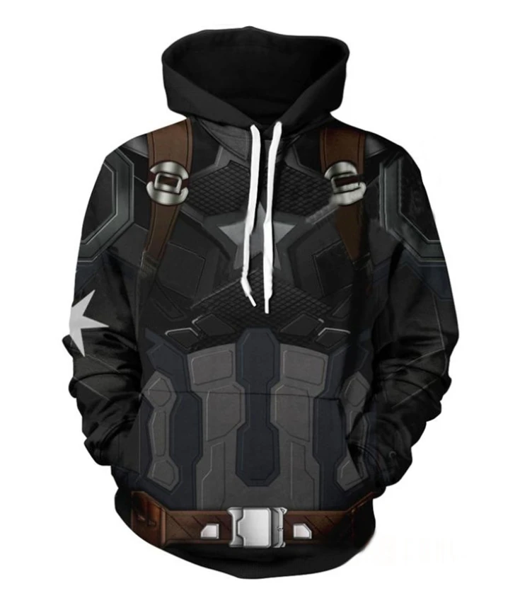 Мстители 4 эндигра для мужчин и женщин толстовки Капитан Америка 3D куртка с