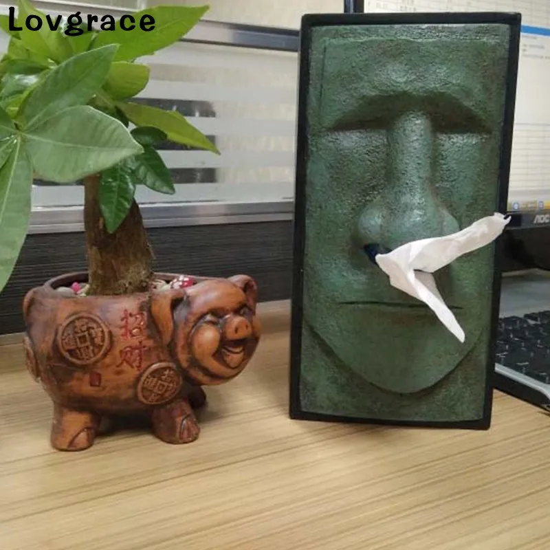 3D полимерные статуи герка Англии коробка для салфеток держатель ванной комнаты