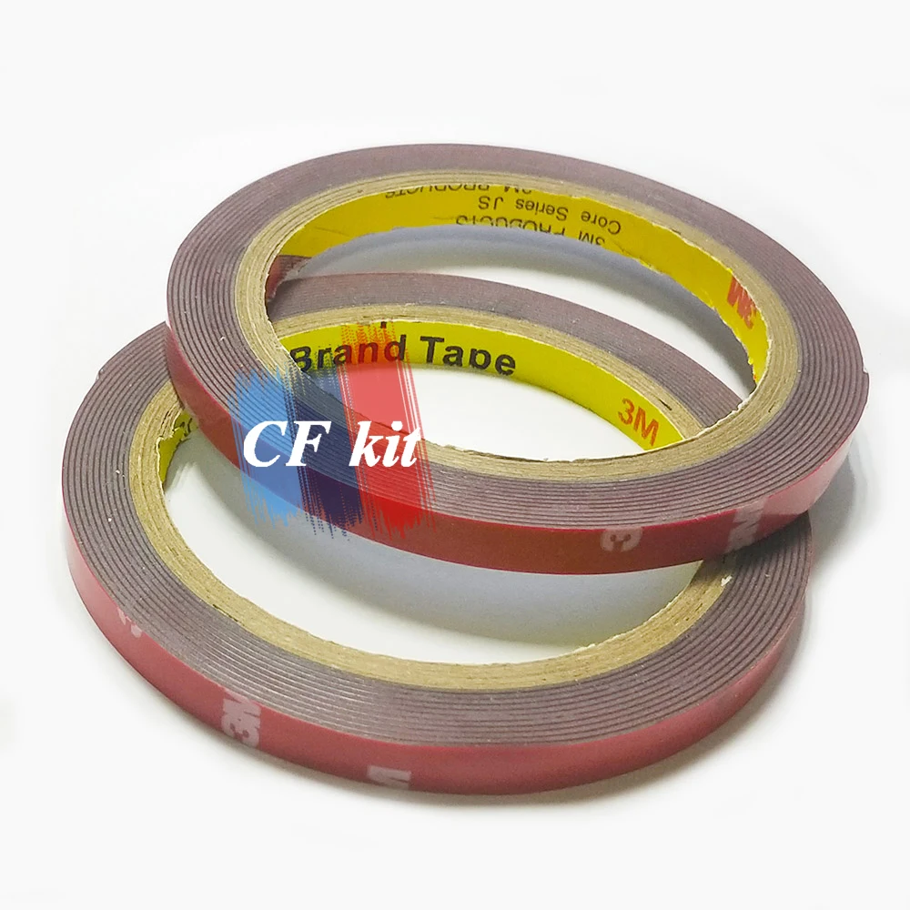 CF Kit Two Rolls of 8mm thick 3M Automotive Acrylic Foam Double Sided Adhesive Tape For Car