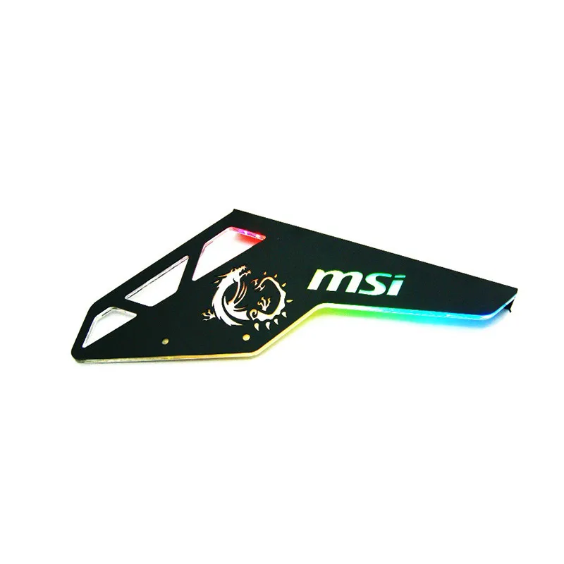 Sideboard(MSI) DIY RGB задняя панель чехол 5 в 3PIN RGB AURA светильник полый стиль для COUGAR Conquer PC - Цвет лезвия: Sideboard(MSI)