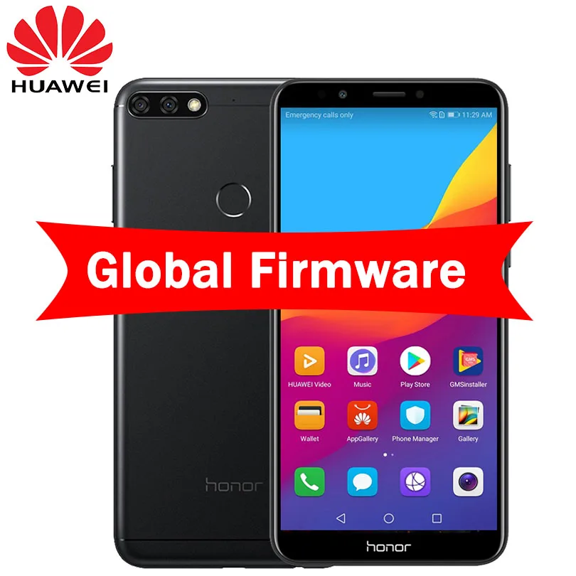 Оригинальный huawei Honor 7C 5 99 дюймов почти полный экран Snapdragon 450 Octa Core двойной сзади