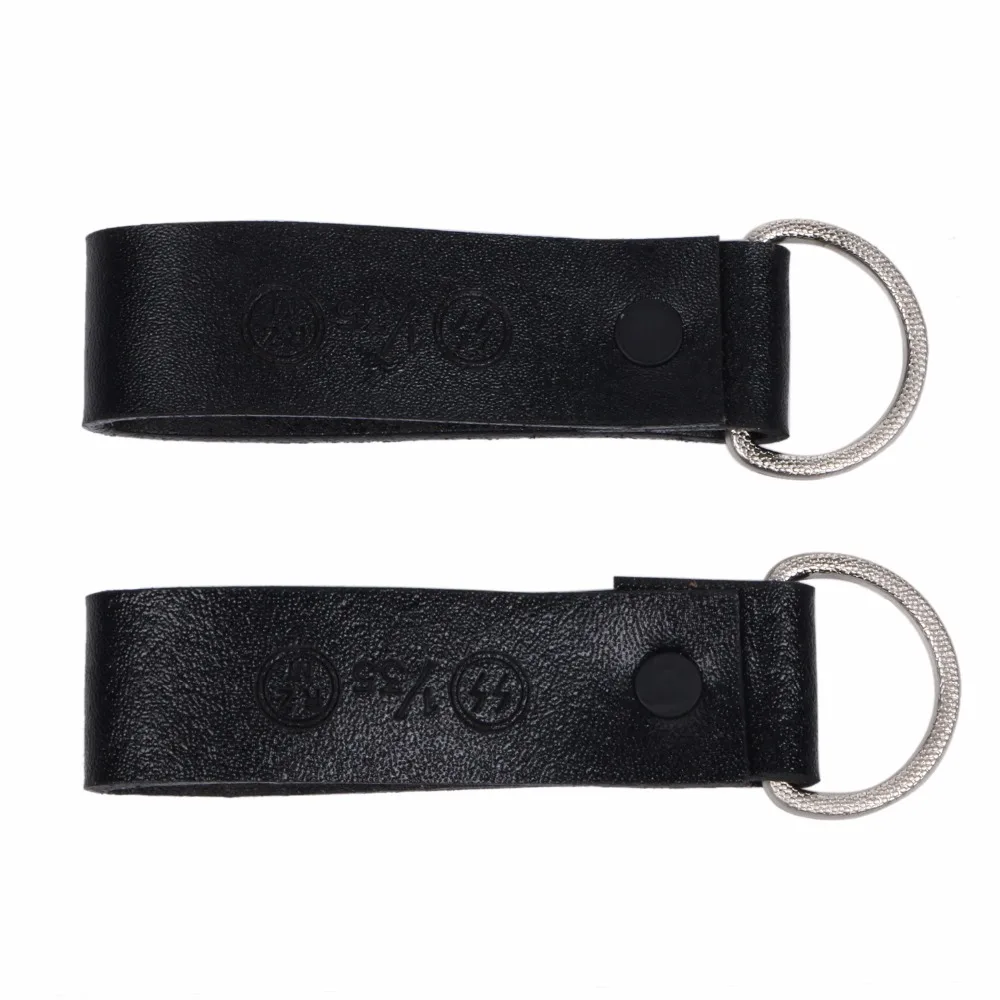 Пара WW2 немецкой армейские ремни прочными застежками липучками петля кожаный D RING