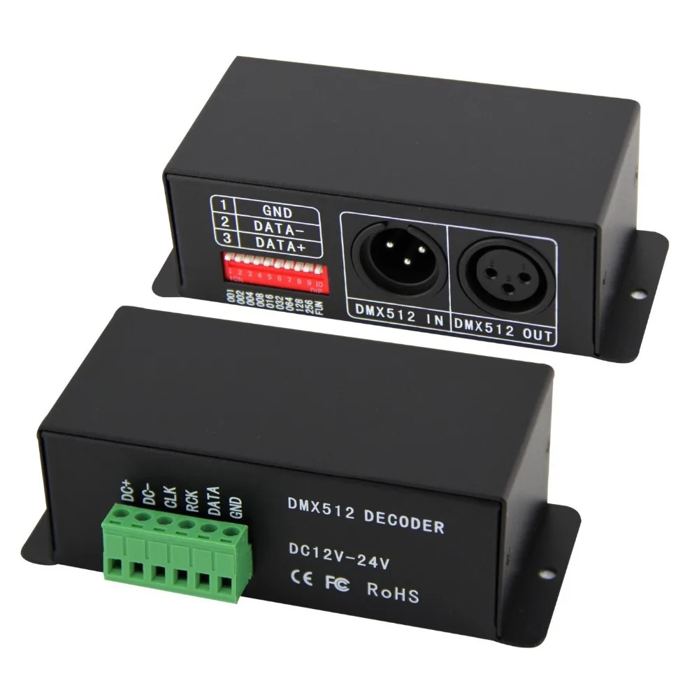 Бесплатная доставка DMX512 декодер данных принят DMX-WS2801 DMX-SPI Поддержка WS2801 WS2803 drving IC |