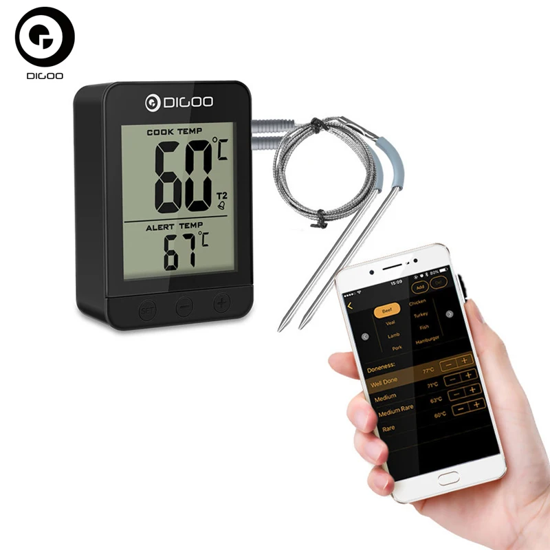 Digoo DG FT2203 Смарт Bluetoorh светодиодный Дисплей барбекю Кухня Пособия по кулинарии