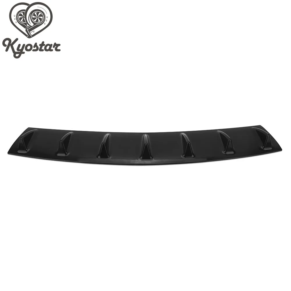 Universal Carbon Car Rear Bumper Lip Diffuser 7 Fin Shark Style Back Spoiler Splitter Car-Styling | Автомобили и мотоциклы