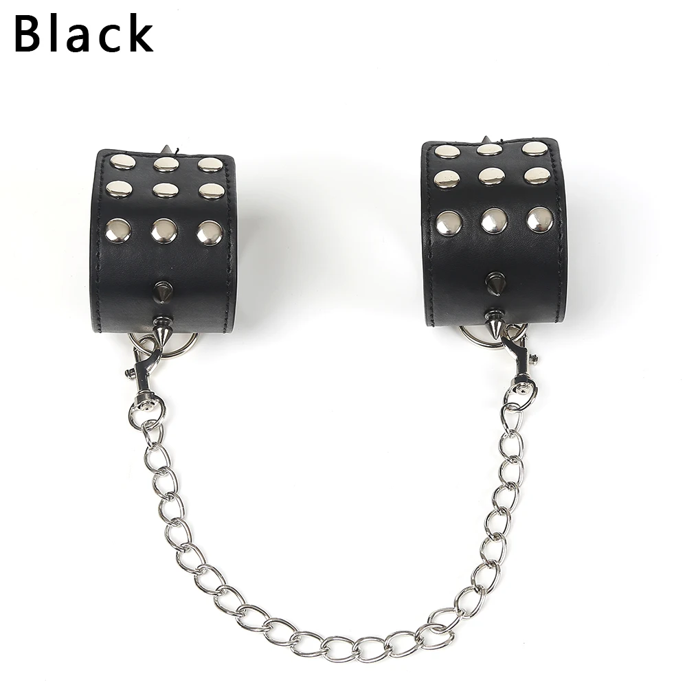 Высококачественные наручники и кожаные манжеты на лодыжках строгие парные бдсм