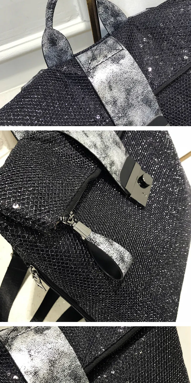 Женский рюкзак для девочек-подростков, черный женский рюкзак Mochila, модный школьный рюкзак