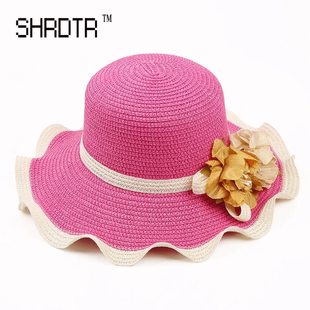 Новинка 2017 детская Солнцезащитная шляпка для милых девочек соломенная шляпа